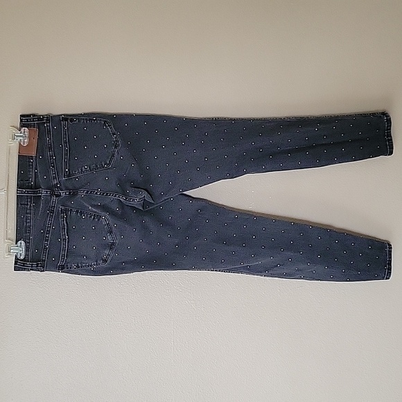 Madewell 10in High Rise Metallic Dot Skinny Jeans - Size 27 - Picture 4 of 8